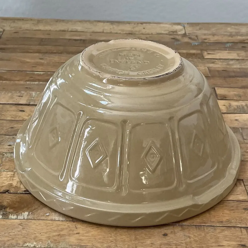 Vintage Mason Cash & Co #6 Mixing Bowl Church Gresley Made In England